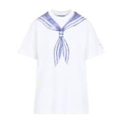 Moschino Vit T-shirt för kvinnor White, Dam