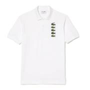 Lacoste Krokodil Insignia Polo Skjorta White, Herr