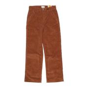 Timberland Sammet Arbets Cordbyxa med Logotyp Brown, Herr