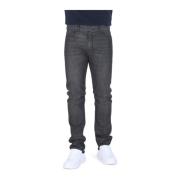 Hugo Boss Svart Slim Fit Bomulls Jeans Black, Dam