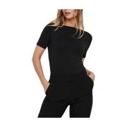 VERO MODA Modal Kortärmad Topp Black, Dam