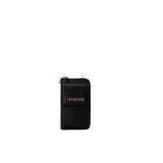 Love Moschino Svart dragkedja Chain Wallet Black, Dam