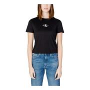 Calvin Klein Jeans T-Shirts Black, Dam