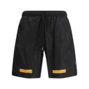 Off White Surfer Badshorts med Tape Detalj Black, Herr