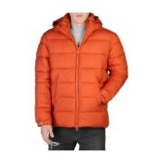 Save The Duck Nylon Bomberjacka med Avtagbar Huva Orange, Herr