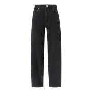 PINKO Ballongpassform Denim Jeans Black, Dam