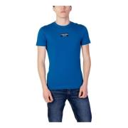 Calvin Klein Jeans Blå Enfärgad Rundhalsad T-shirt Blue, Herr