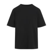 Khaite Svart Bomull T-shirt Kvinnors Avslappnad Stil Black, Dam