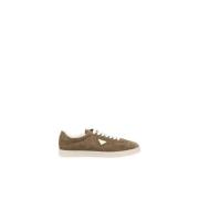 Prada Suede Low Top Sneakers Elegant Komfort Brown, Herr