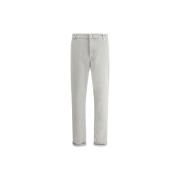 Brunello Cucinelli Denim Stretch Bomullsbyxor Gray, Herr