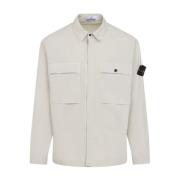 Stone Island Neutral Skjorta för Män Ss25 Beige, Herr