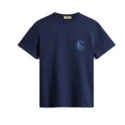 Woolrich Ekologisk Bomull Grafisk Tee Dream-S Blue, Herr