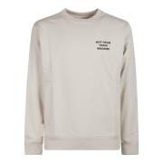 Drole de Monsieur Snygg Sweatshirt med Fängslande Slogan Beige, Herr