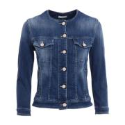 Jacob Cohën Klassisk Denimjacka med Modern Twist Blue, Dam