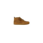 Clarks Beige Läder Mid Top Ankelboots Beige, Herr