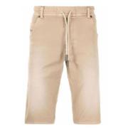 Diesel Dragsko Denim Shorts i Beige Beige, Herr