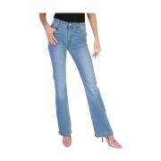 Richmond Ljus Tvätt Bootcut Jeans Blue, Dam