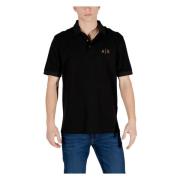 Armani Exchange Poloskjorta med knappar Black, Herr