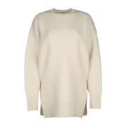 TotêMe Dubbelstickad Pullover Sweater Beige, Dam