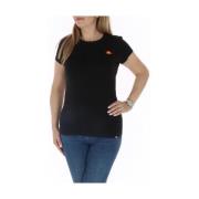 Ellesse Svart Tryckt Crew Neck Tee Black, Dam