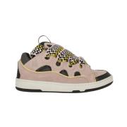 Lanvin Rosa Hi-top Curb Sneakers Multicolor, Dam