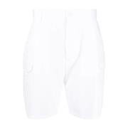 Giorgio Armani Elegant Vit Bomull Nylon Shorts White, Herr