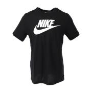 Nike Svart Tryck T-shirt Kortärmad Black, Herr