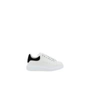 Alexander McQueen Plattform Läder Sneakers Modell 553770 White, Dam