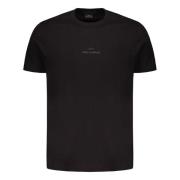 Paul & Shark Logodetalj Bomull T-shirt Black, Herr