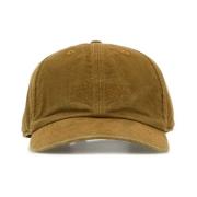 MM6 Maison Margiela Canvas Baseballkeps i Kamel Brown, Herr