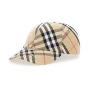 Burberry Bias Check Baseball Mössor Beige Multicolor, Herr