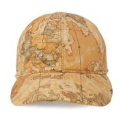 Alviero Martini 1a Classe Beige World Map Cotton Cap Beige, Dam