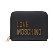 Love Moschino Elegant Dragkedja Plånbok Black, Dam