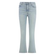 Haikure 5-ficks jeans med bakre logomärke Blue, Dam