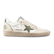 Golden Goose Läder Ballstar Sneakers med Laminerad Häl White, Dam