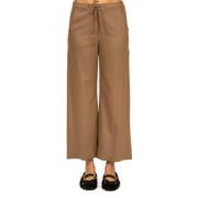 Max Mara Kamel Flanelljoggingbyxor Brown, Dam