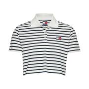 Tommy Hilfiger Kortärmad Pikétröja Multicolor, Dam