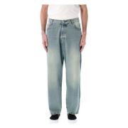 Pop Trading Company Denim Jeans Blue, Herr