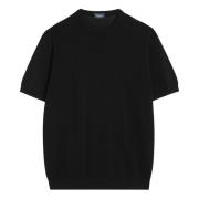 Drumohr Kortärmad rund hals T-shirt Black, Herr