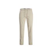 Jack & Jones Taupe Chino Byxor med Dragsko i Midjan Beige, Herr