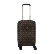 Guess Wilder Medium Brun Trolley med All-Over Logo Brown, Dam