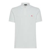 Peuterey Vit Plantago Polo T-shirts White, Herr