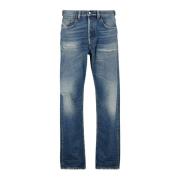 Diesel Vintage Blå Straight Cut Jeans Blue, Herr