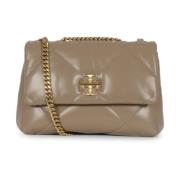 Tory Burch Diamond Quilt Konvertibel Axelväska Beige, Dam