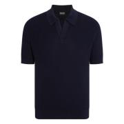 Ermenegildo Zegna Klassisk Polo Tröja Blue, Herr