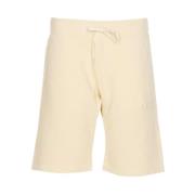 Autry Jersey Cream Shorts med elastisk midja Beige, Herr