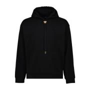 Versace Medusa huvtröja med broderad logotyp Black, Herr