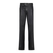 Balmain Regular-fit belagda denim jeans Black, Herr