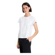 Twinset Vita T-shirts och Polos med Logo White, Dam