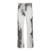 Balmain Regular-fit denim jeans med Moon print White, Herr